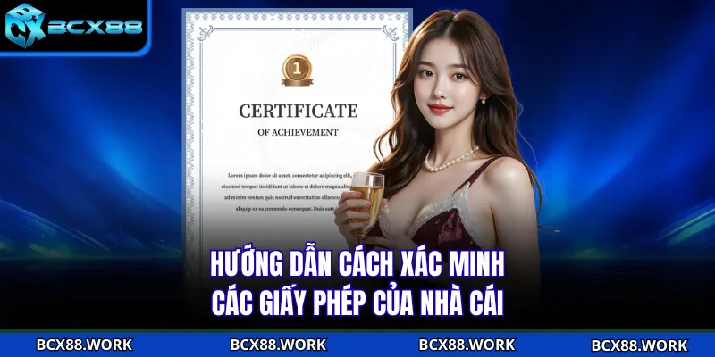 Hướng dẫn cách xác minh các giấy phép của nhà cái